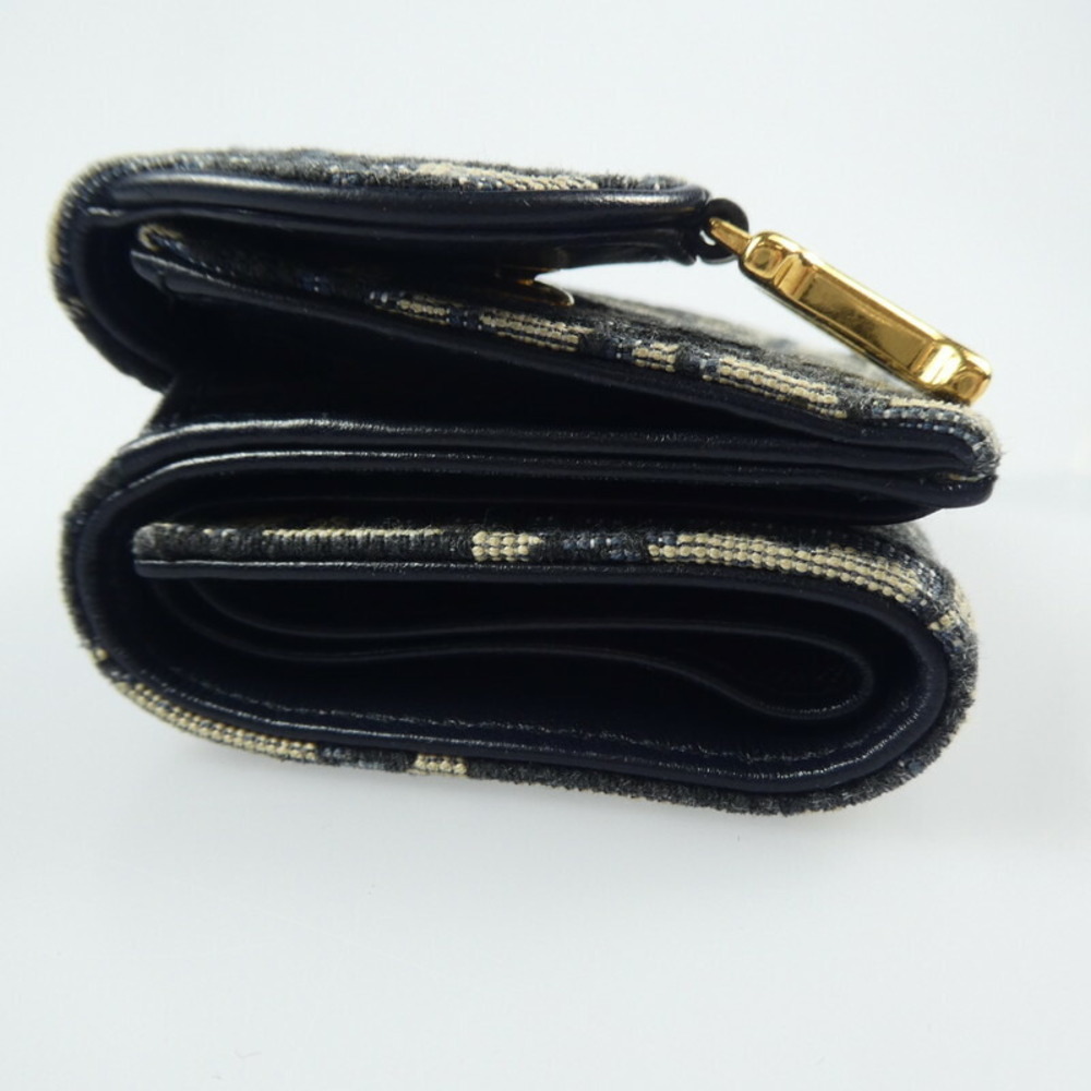 Christian Dior Oblique Jacquard Saddle Compact Wallet - Picture 4 of 11